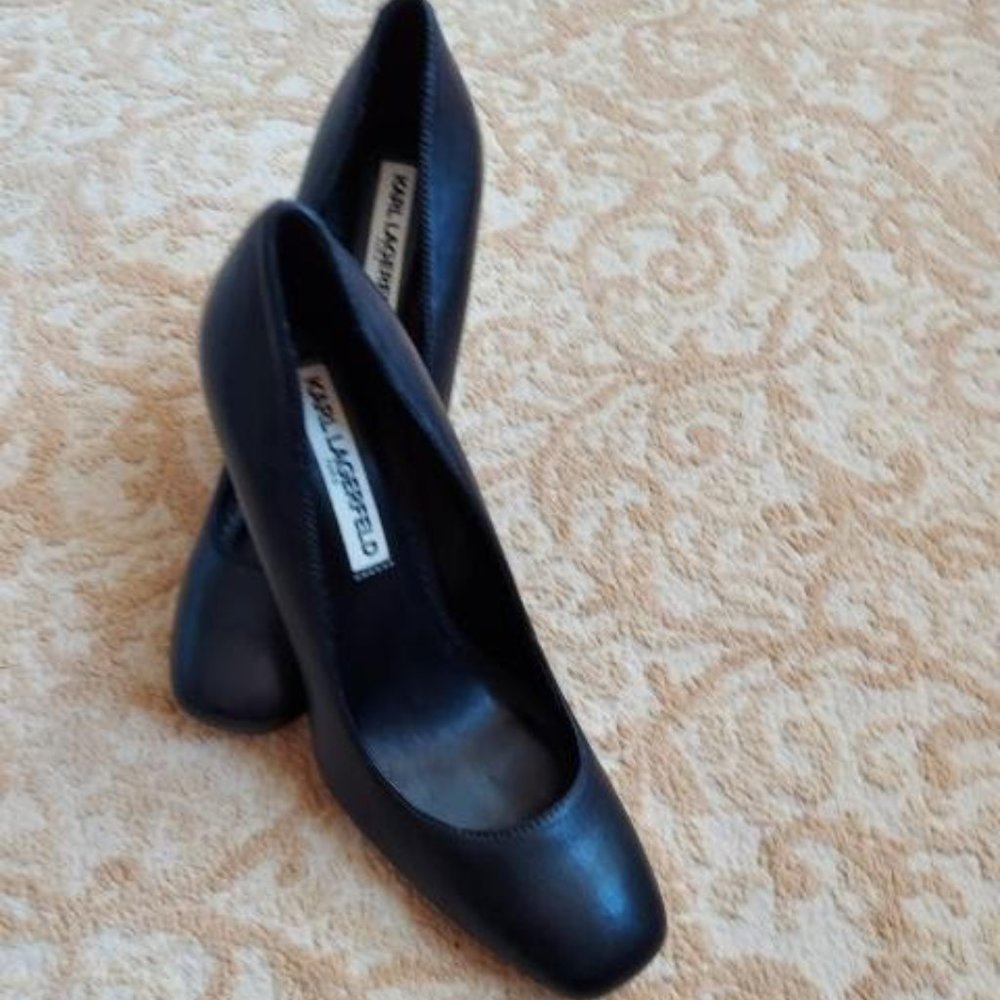 Karl Lagerfeld Paris Black Business Shoes - size 8.5